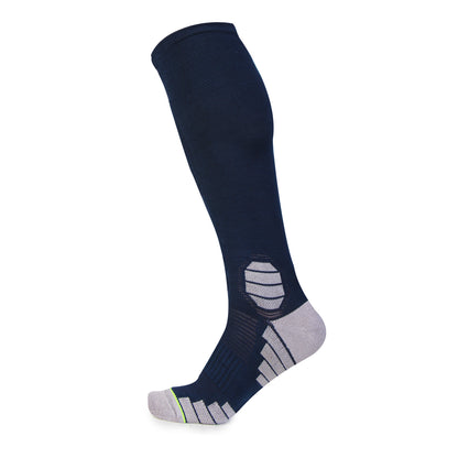 Navy Bamboo Compression Socks - Side View