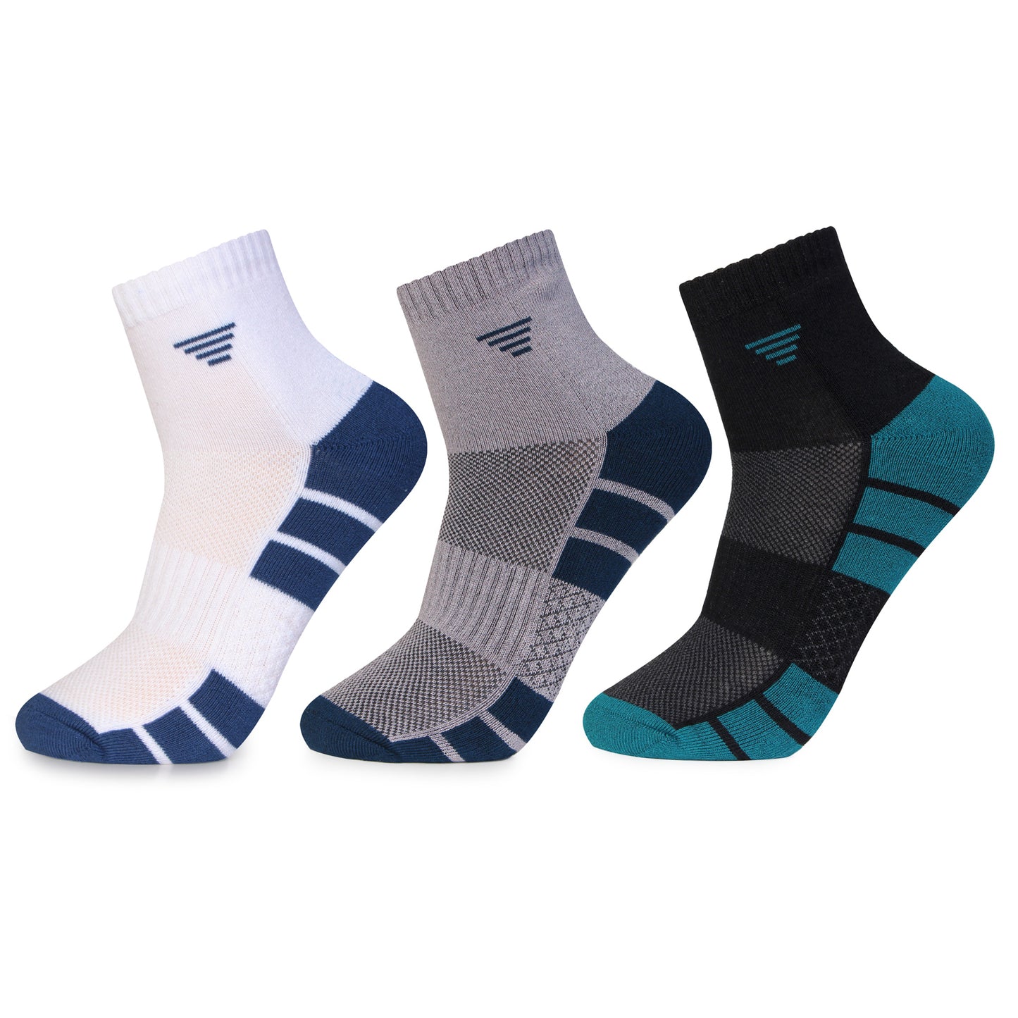Ultra-Soft Bamboo Ankle Socks - Assorted Side View