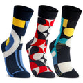 Men Graphic Pop Designer Calf Length Socks (Pack of 3)