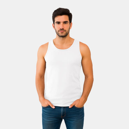 Bamboo White Vest for Men (Pack of 1)