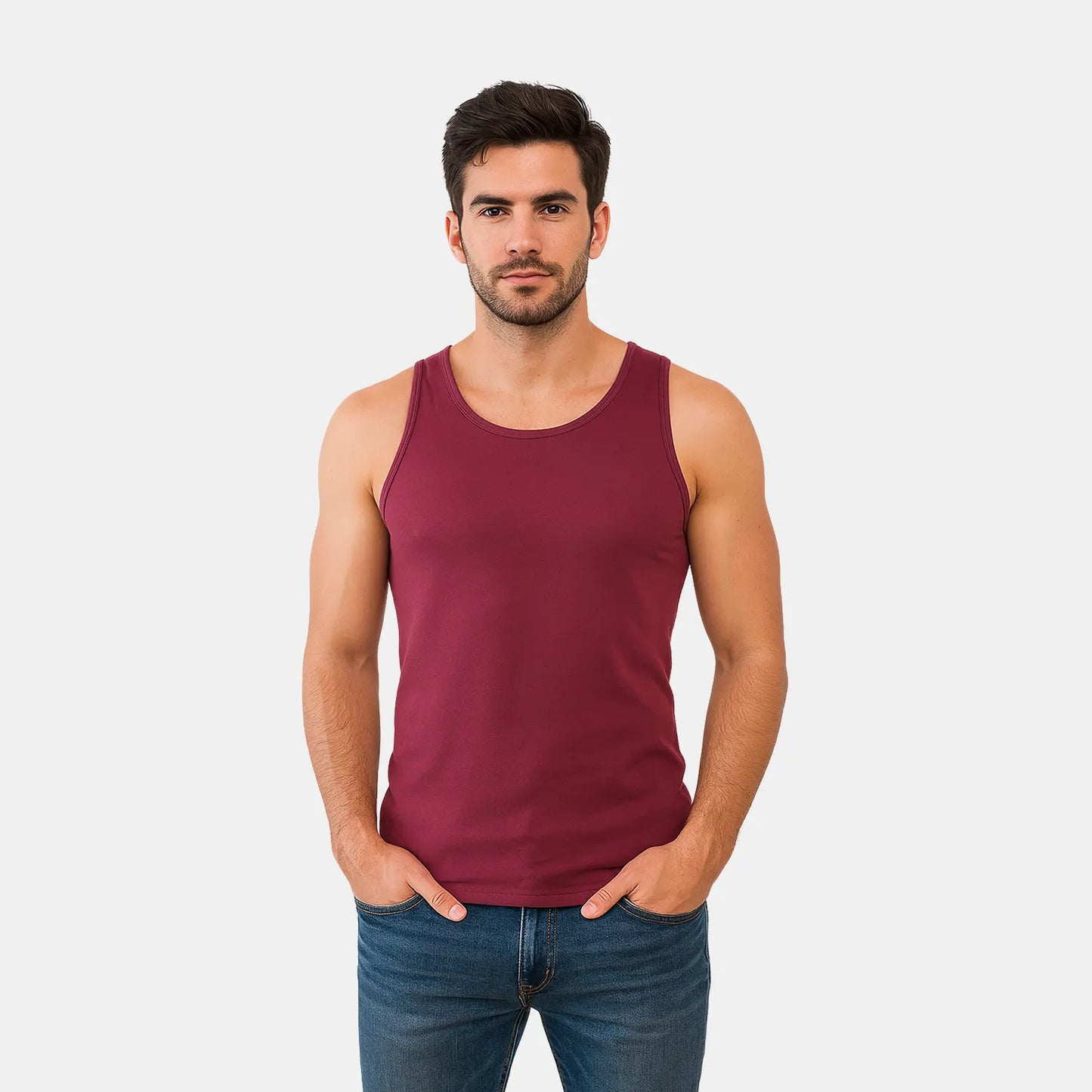 Bamboo Midnight Plum Vest for Men (Pack of 1)