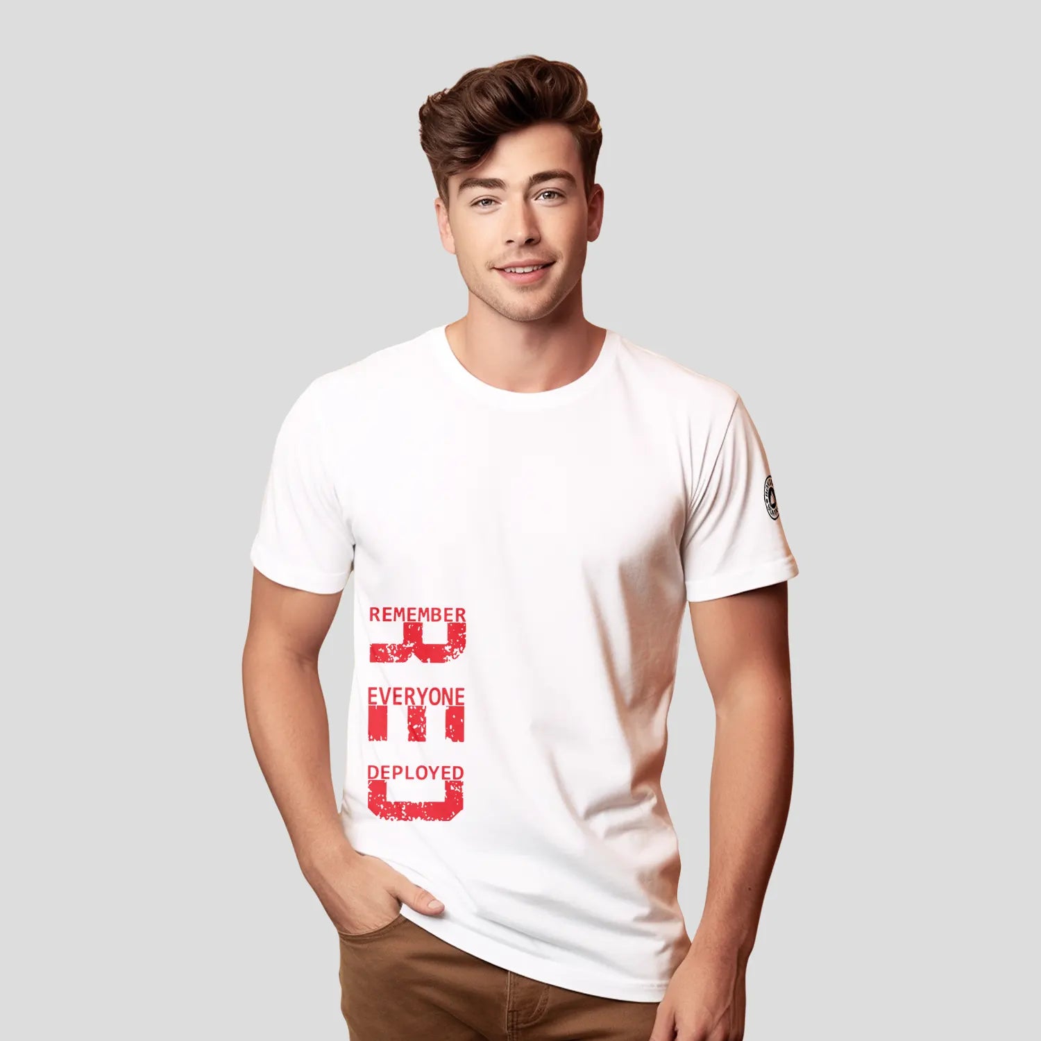 Buy White Round-Neck Half Sleeve T-Shirt for Men Shop Online