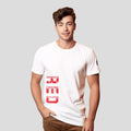 Bontact R.E.D Round-Neck Half Sleeve T-Shirt (White)