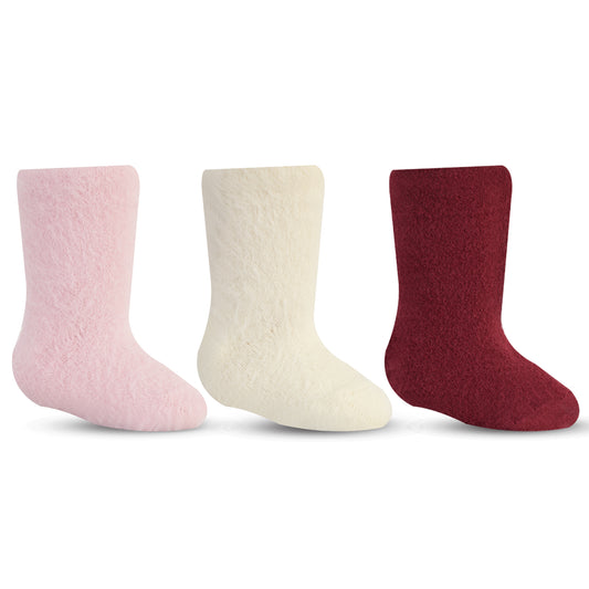 Baby Feather Lite Fur Socks (Pack of 3)