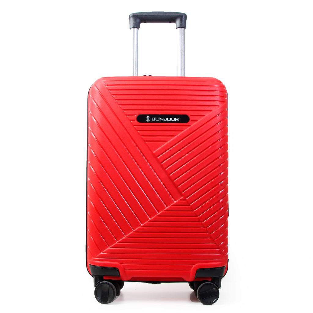 Bonjour Premium Savvy Travelers Trolly Bags - Red