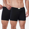 Men's Black Cotton Comfort Trunk - Soft Breathable Everyday Innerwear (Pack of 2)