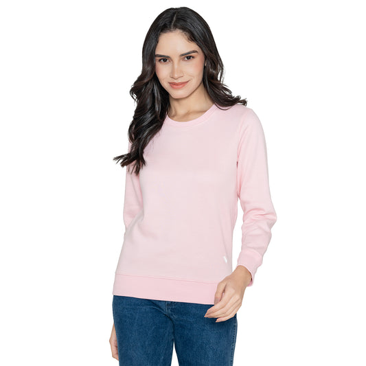 Women's Plain Sweatshirt - Orchid Pink
