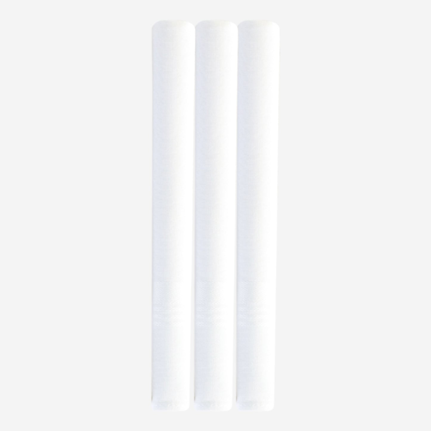 Men's Self White 100% Cotton Handkerchiefs  (Pack of 3)