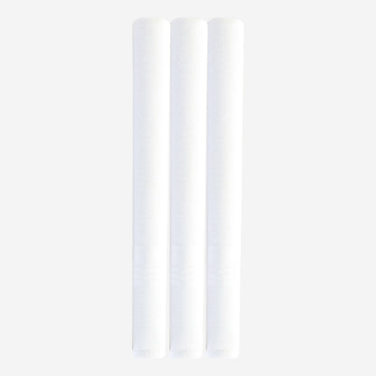 Men's Self White 100% Cotton Handkerchiefs  (Pack of 3)