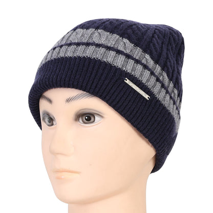 Unisex Winter Beanie Cap (Navy Blue)