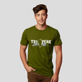 Bontact TRI PEAK Round-Neck Half Sleeve T-Shirt (Grass Hopper)