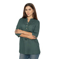 Bottel Green Short Kurti – Stylish Kurti for Women & Girls