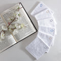 Men's White Cotton Handkerchief With Alphabet O Initial (Pack of 6)