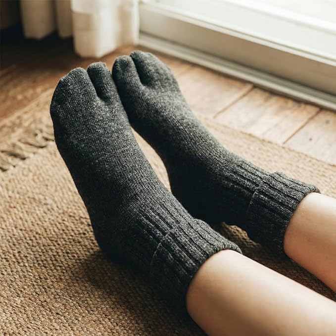 Women's Woolen Thumb Socks - Anthra (Pack of 1)