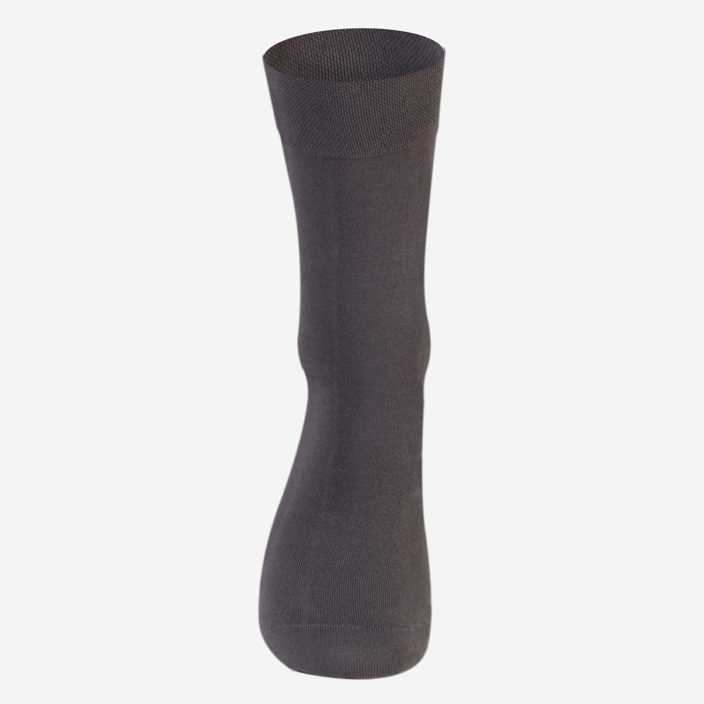 Men Cotton Odour Free Plain Socks (Dk.Grey)
