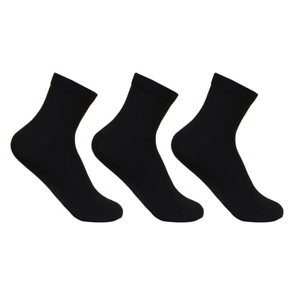 Women Silken Anklet Socks - 3 Pairs