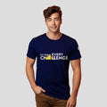 Bontact FIT FOR EVERY CHALLENGE Round-Neck Half Sleeve T-Shirt (Navy)