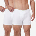 Men's White Cotton Comfort Trunk - Soft Breathable Everyday Innerwear (Pack of 2)