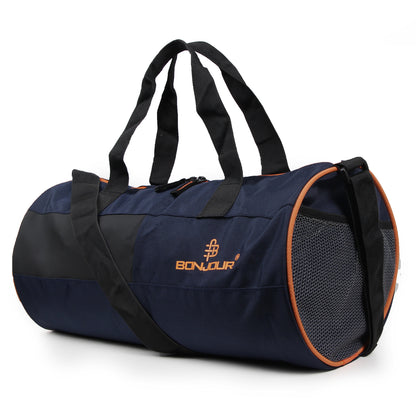 Adjustable Shoulder Strap Unisex Gym Bag - Navy