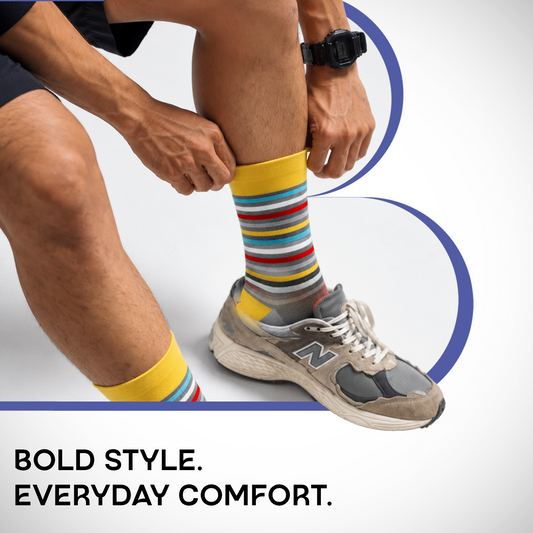 Men Designer Bold socks - Pack of 4