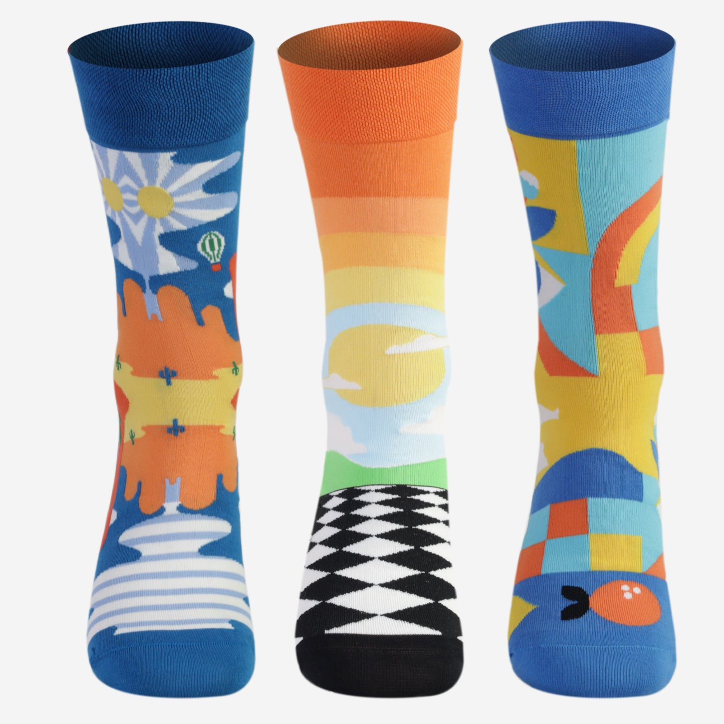 Psychedelic Dream Designer Socks for Men (Pack of 3)