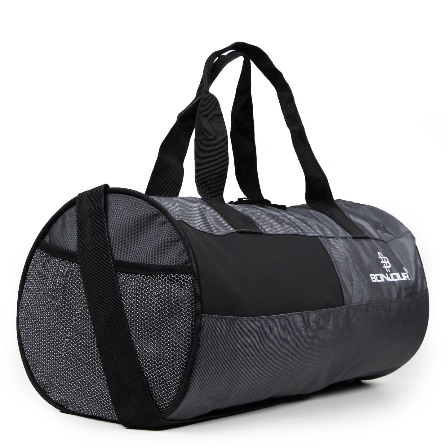 Trendy Unisex Gym Bag with Durable Zippers - Grey