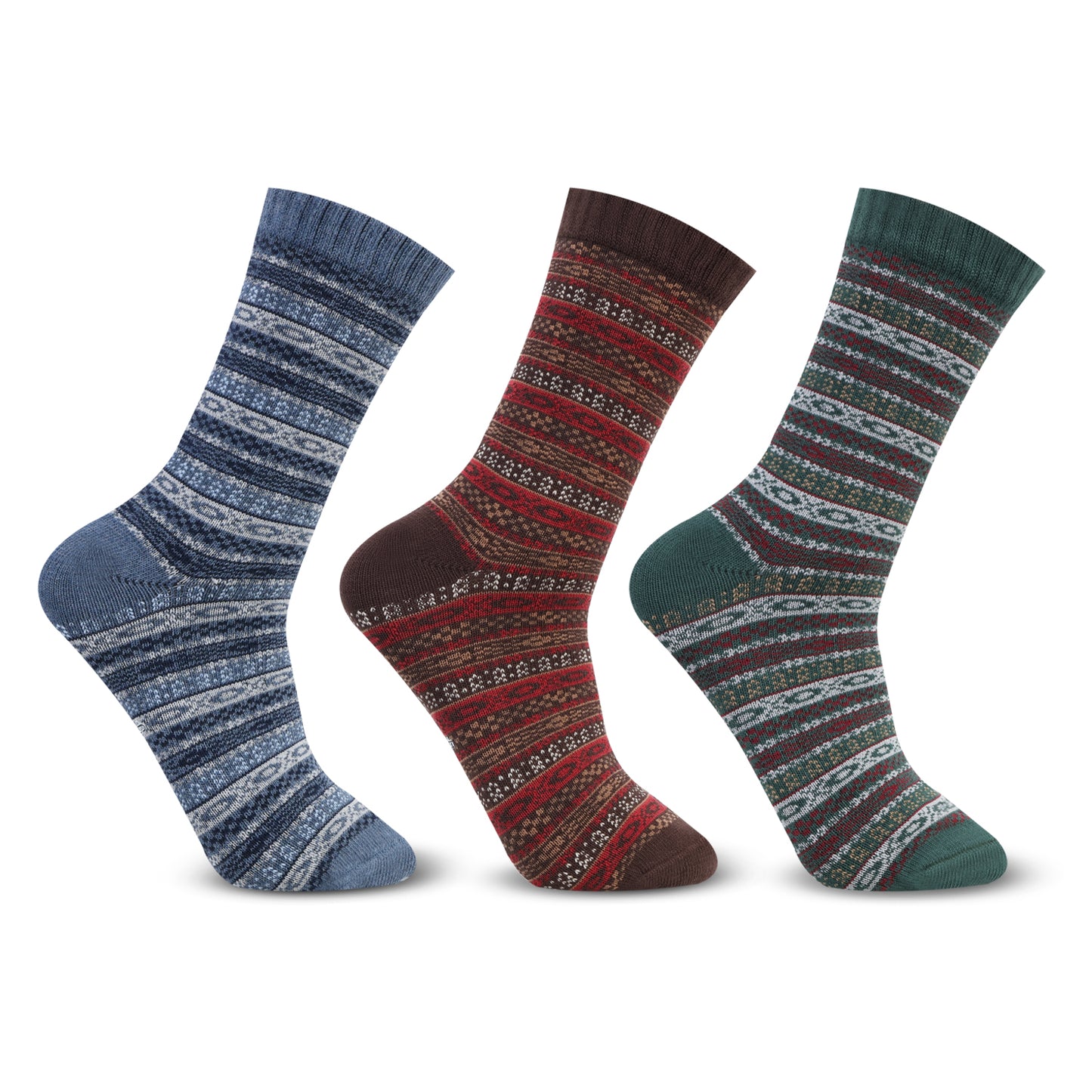 Men’s Nordic Socks – Crew /Calf Length - Pack of 3