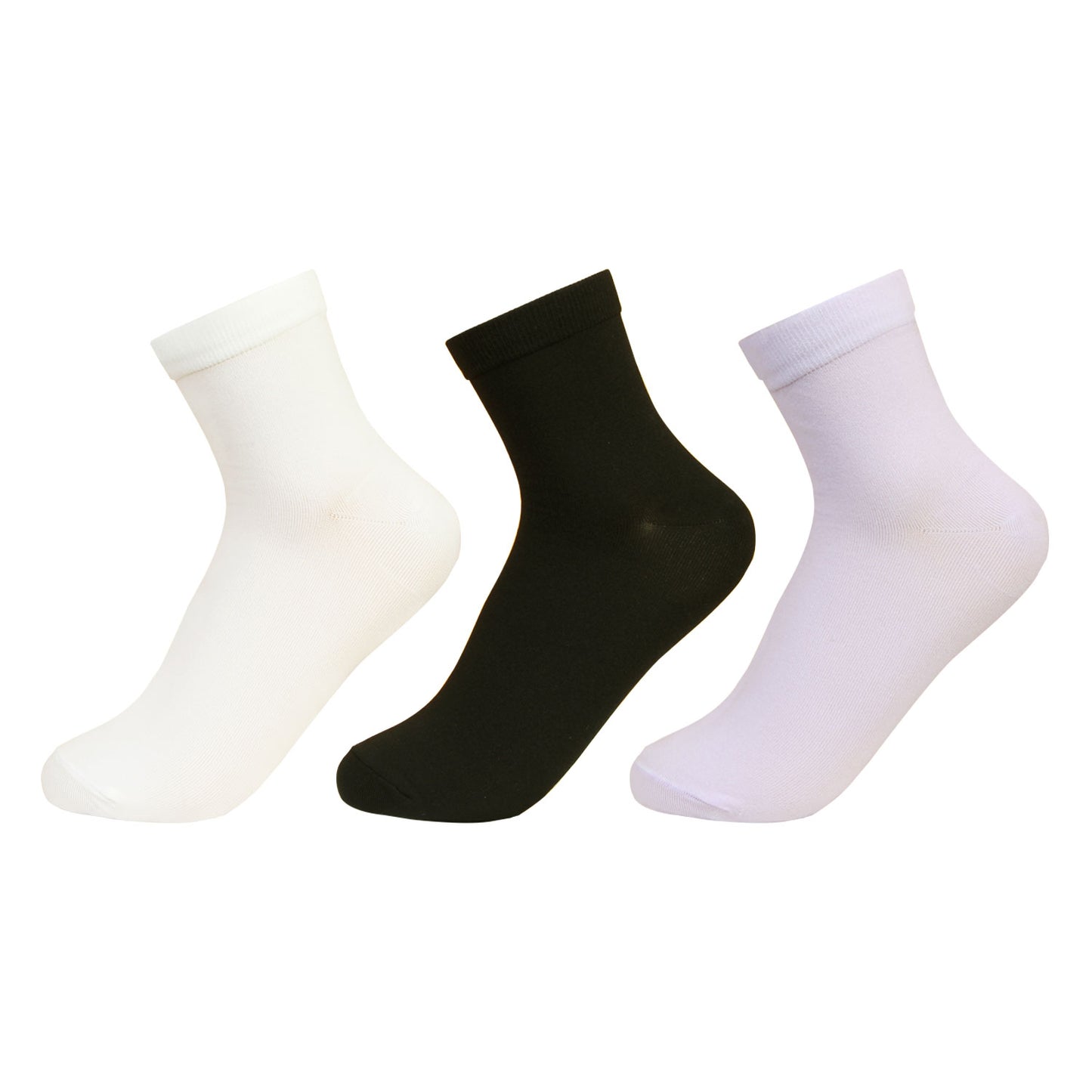 Women Silken Anklet Socks - 3 Pairs