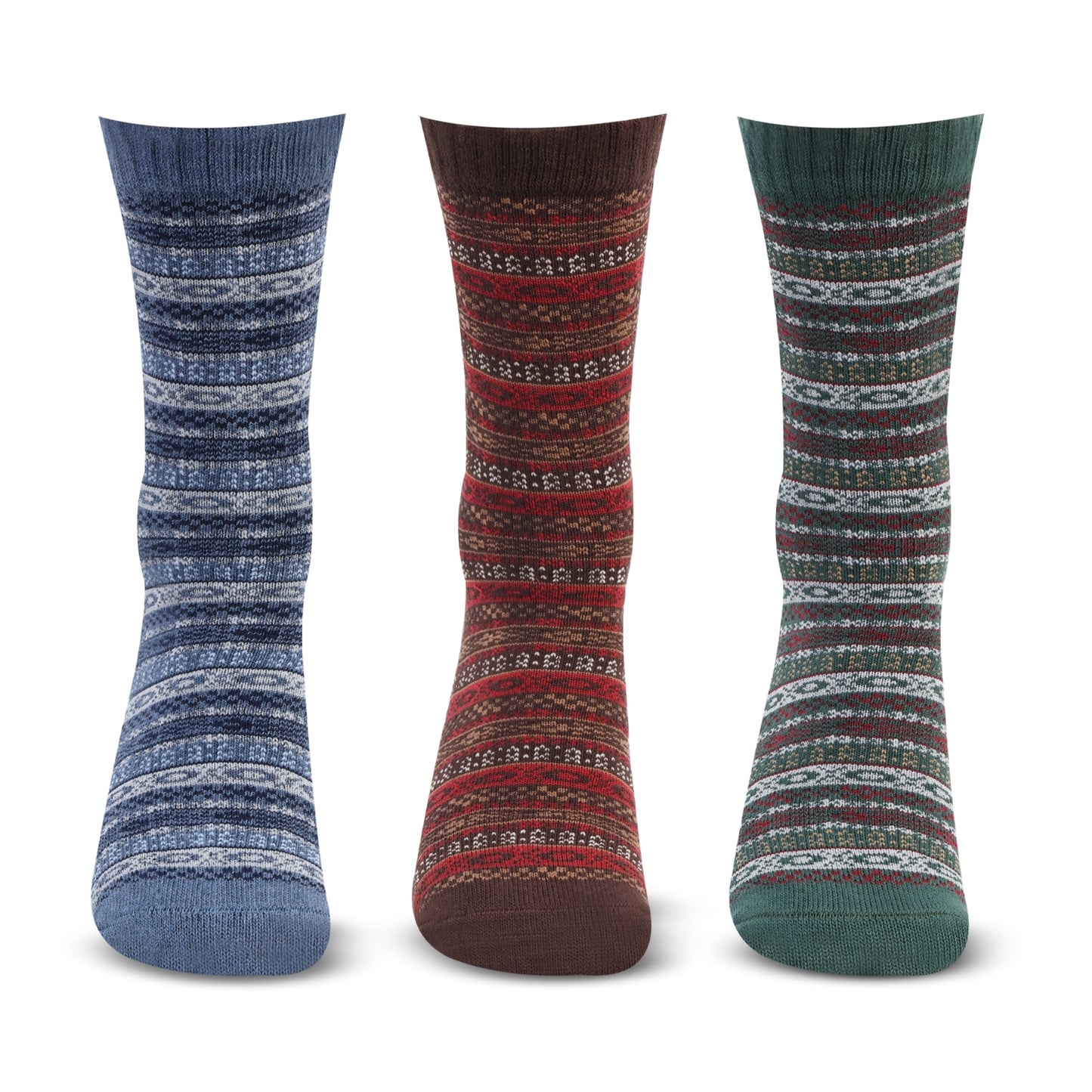 Men’s Nordic Socks – Crew /Calf Length - Pack of 3