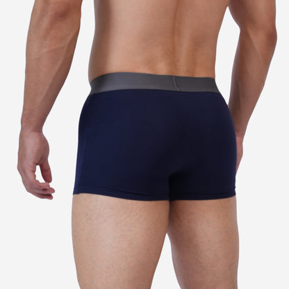 Men's Navy Cotton Comfort Trunk - Soft & Breathable Everyday Innerwear (Pack of 1)