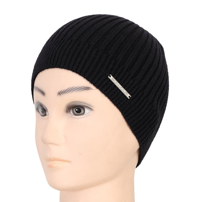 Unisex Woolen Winter Beanie Cap (Black)