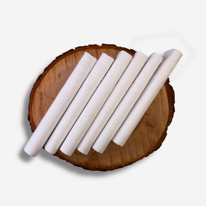 Men’s Formal Cotton Handkerchiefs | Soft & Breathable | Self White | Pack of 6