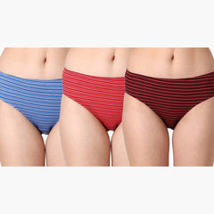 Women Printed Panty 3 - Pack – Of BONJOUR