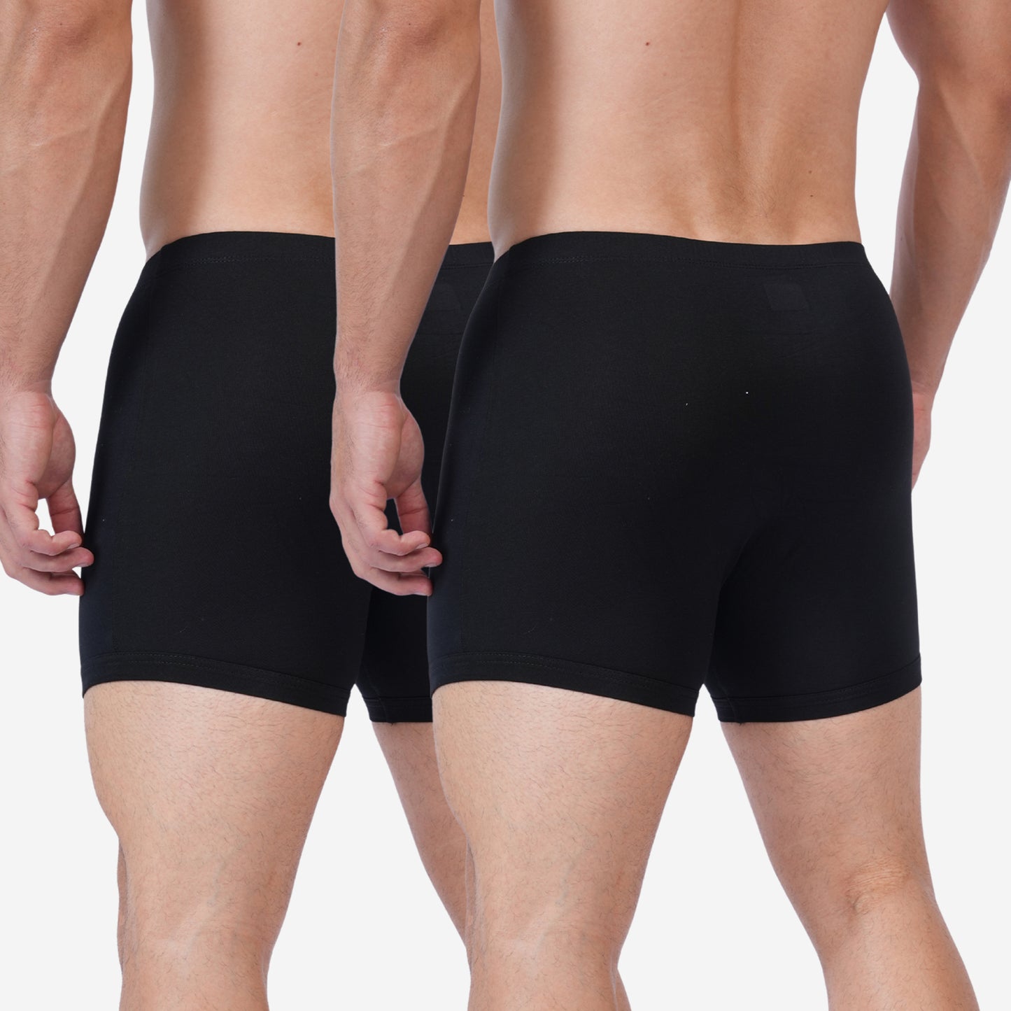 Men's Black Cotton Comfort Trunk - Soft Breathable Everyday Innerwear (Pack of 2)