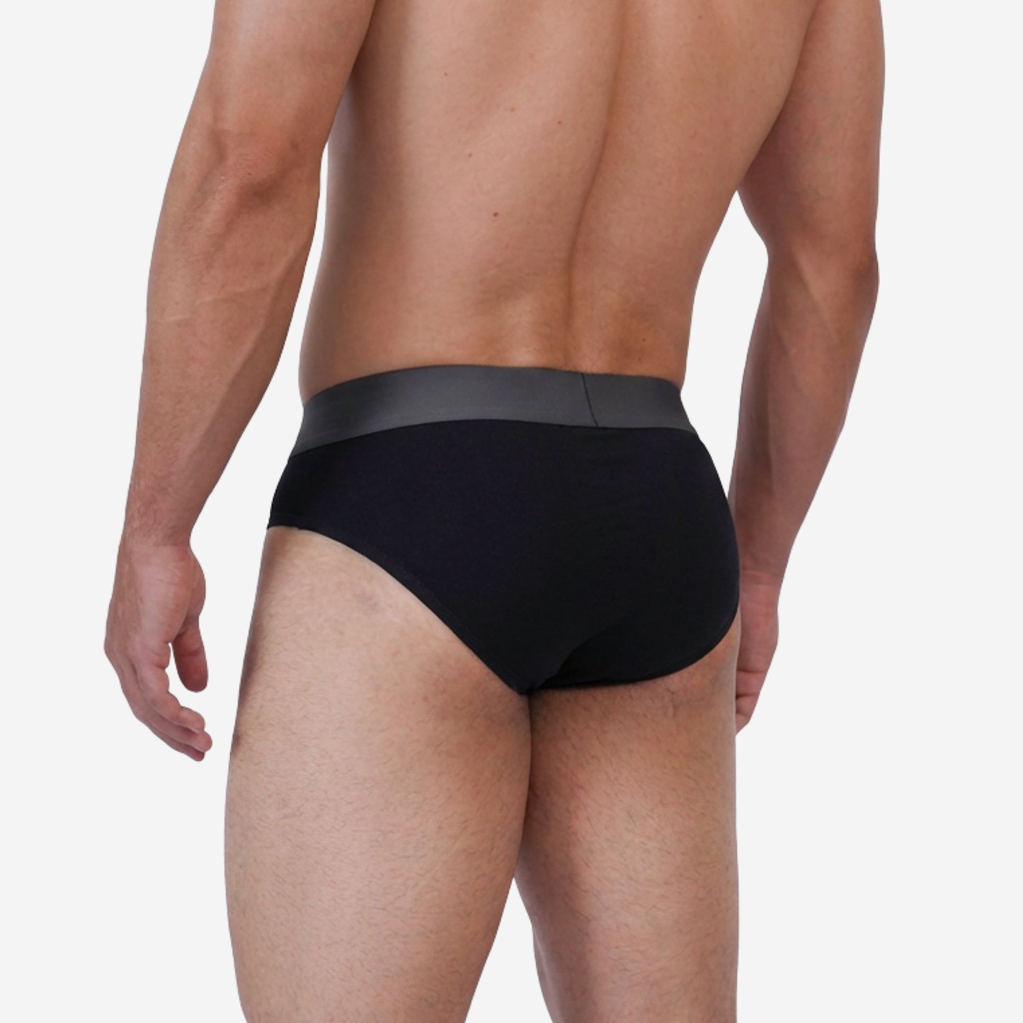 Men's Black Cotton Comfort Briefs - Soft Breathable Everyday Innerwear (Pack of 1)