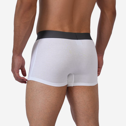 Men's White Cotton Comfort Trunk - Soft & Breathable Everyday Innerwear (Pack of 1)