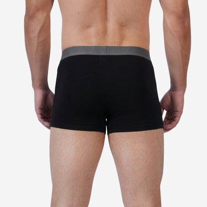 Men's Black Cotton Comfort Trunk - Soft Breathable Everyday Innerwear (Pack of 1)