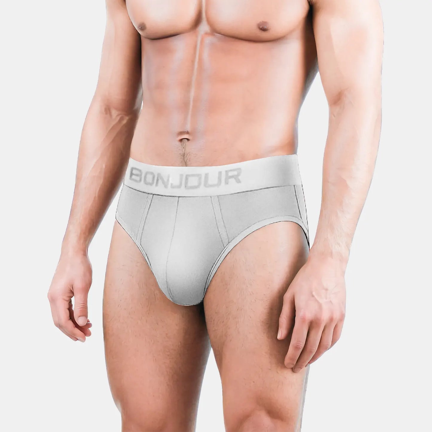 Bonjour Men’s Bamboo Grey Mist Brief – Ultra Soft, Odour Free (Pack of 1)