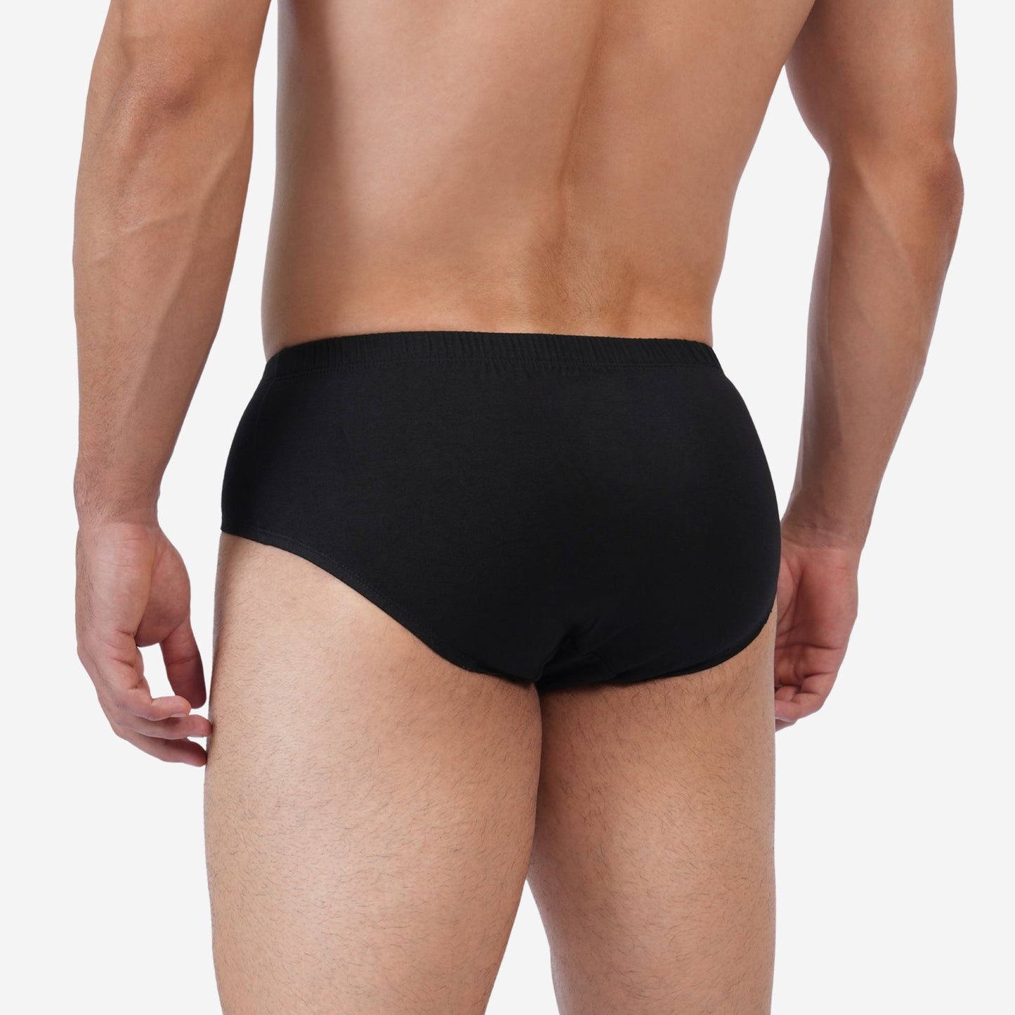 Men's Black & Grey Cotton Comfort Briefs - Soft Breathable Everyday Innerwear (Pack of 2)