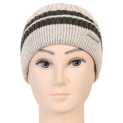 Unisex Winter Beanie Cap (Dull Cream)