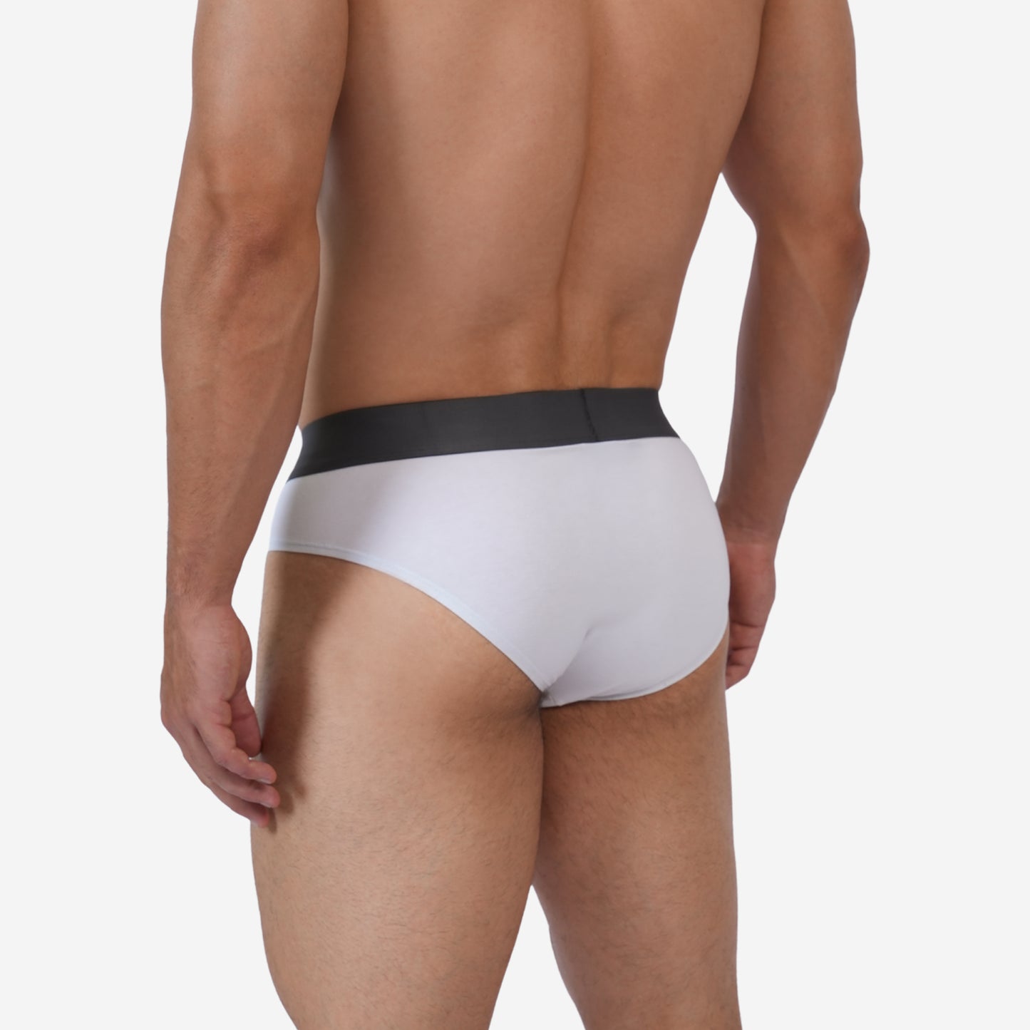 Men's White Cotton Comfort Briefs - Soft Breathable Everyday Innerwear (Pack of 1)
