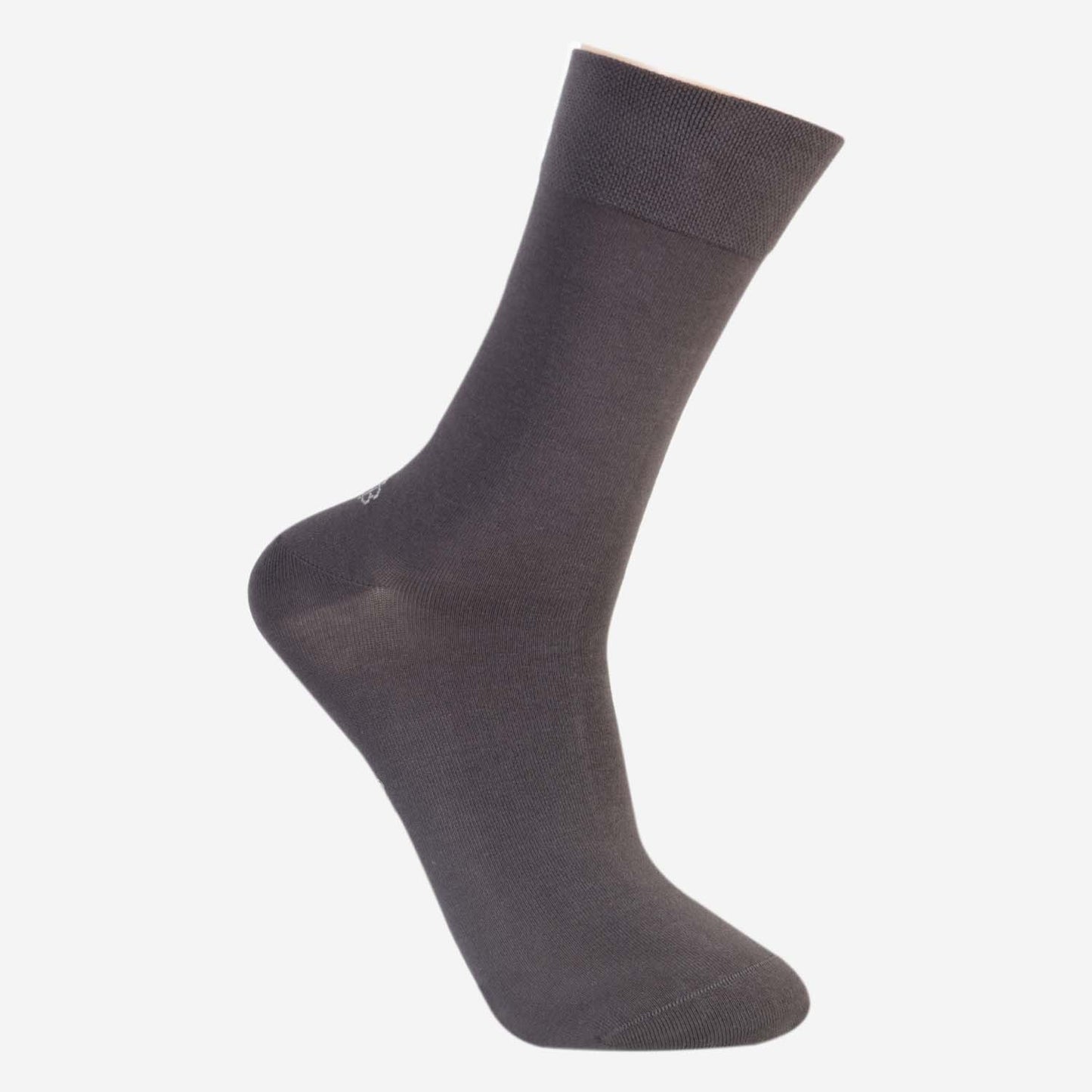 Men Cotton Odour Free Plain Socks (Dk.Grey)