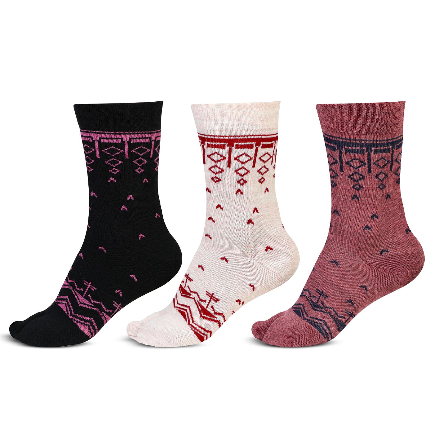 Woolen Crew Thumb Socks for Women
