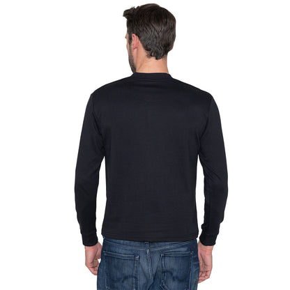 Men's Bomber Polo Sweatshirt - Black