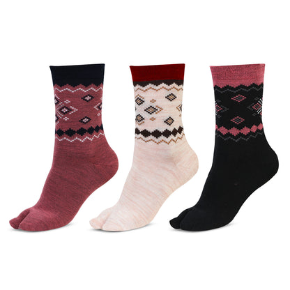 Woolen Crew Thumb Socks for Women