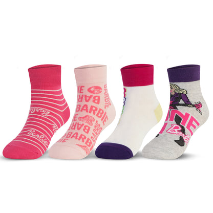 Barbie Anklet Girls Socks (Pack of 4)