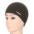 Unisex Woolen Winter Beanie Cap (Olive Green)
