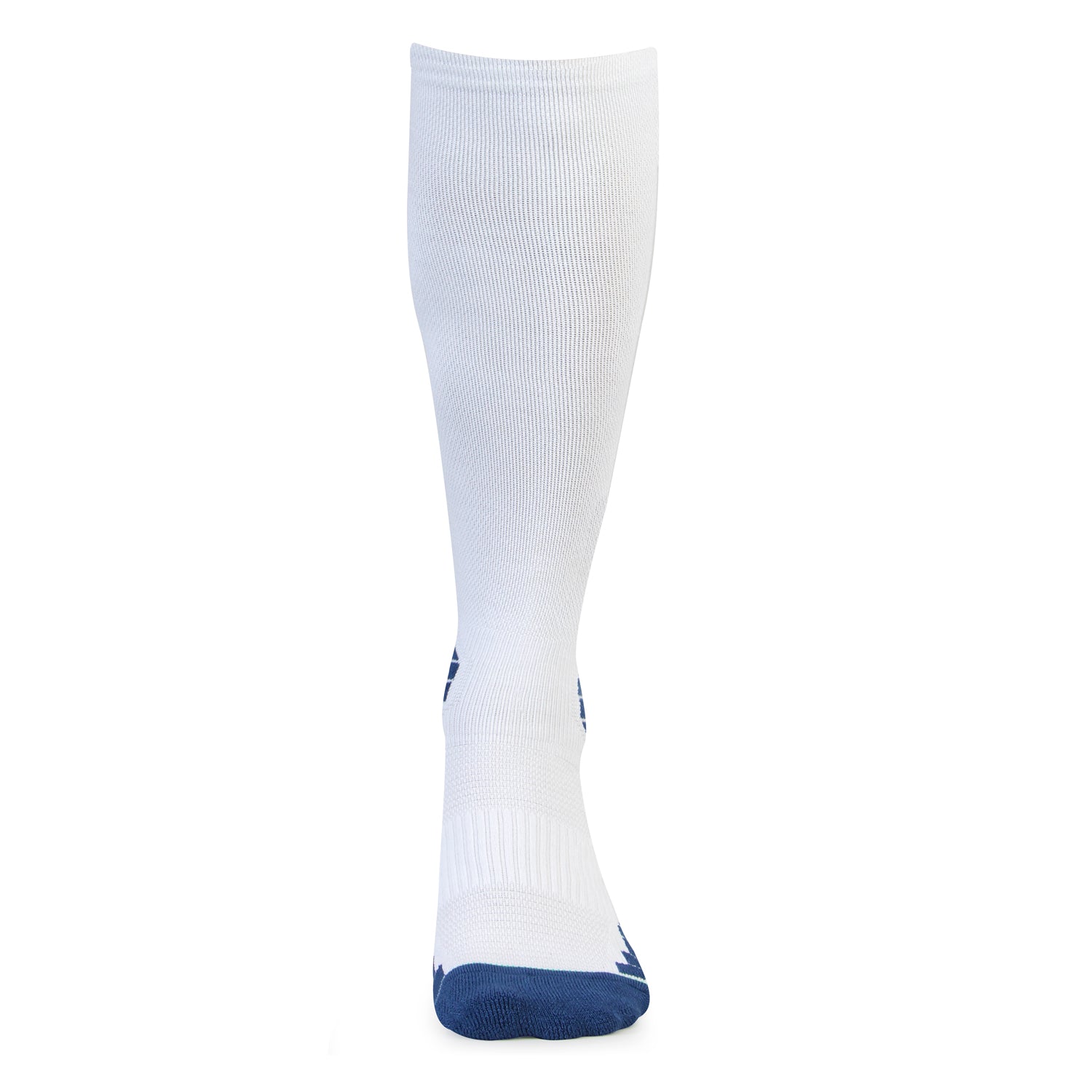 White Bamboo Compression Socks - Top View