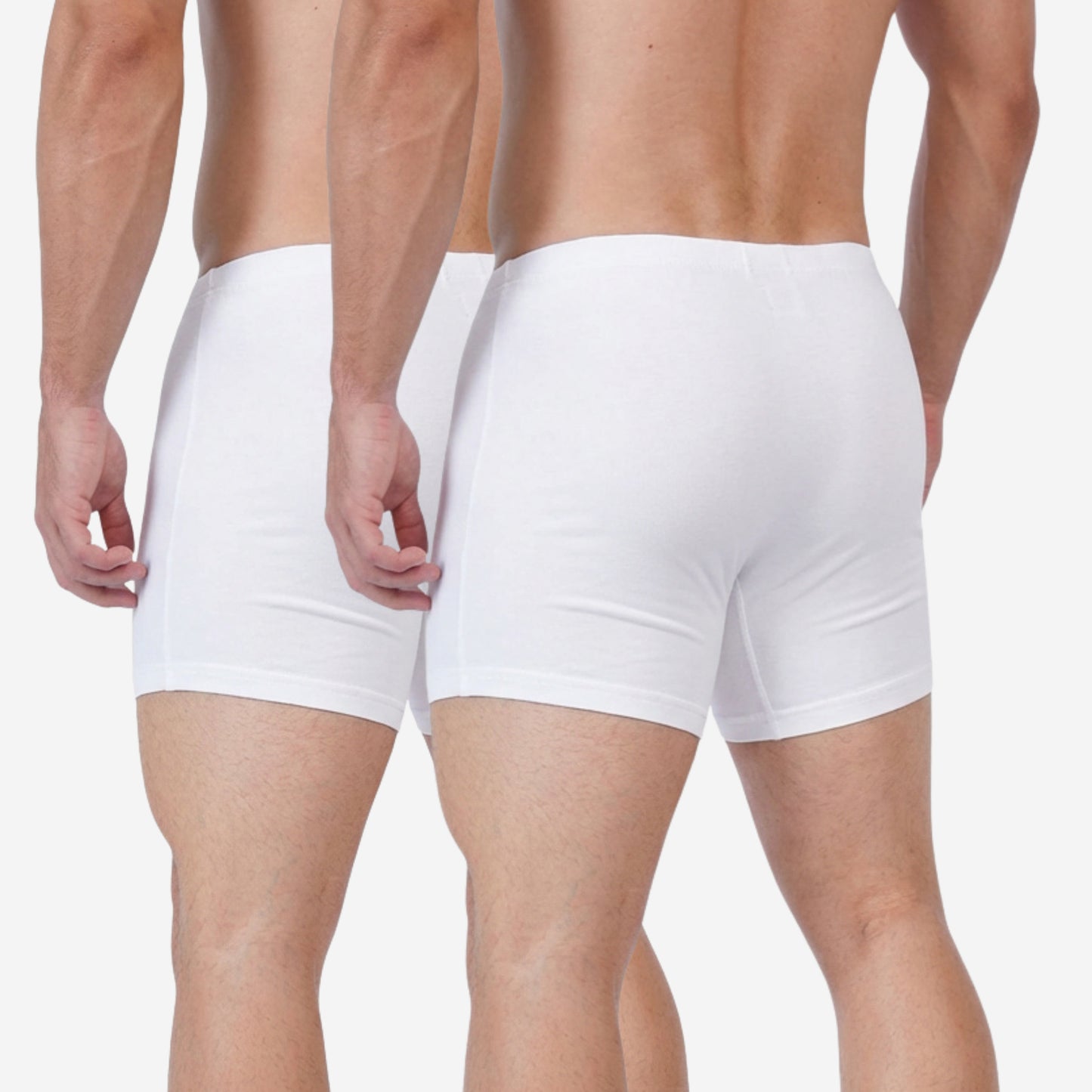 Men's White Cotton Comfort Trunk - Soft Breathable Everyday Innerwear (Pack of 2)
