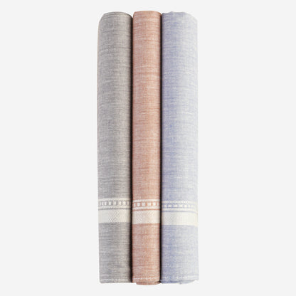 Men's Safari Collection 100% Cotton Handkerchief - (Pack of 3)
